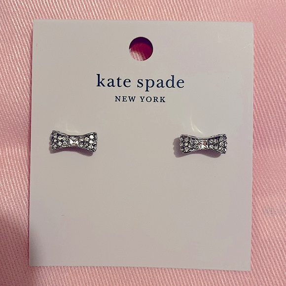New! Kate Spade Bow Stud Earrings - Picture 1 of 7